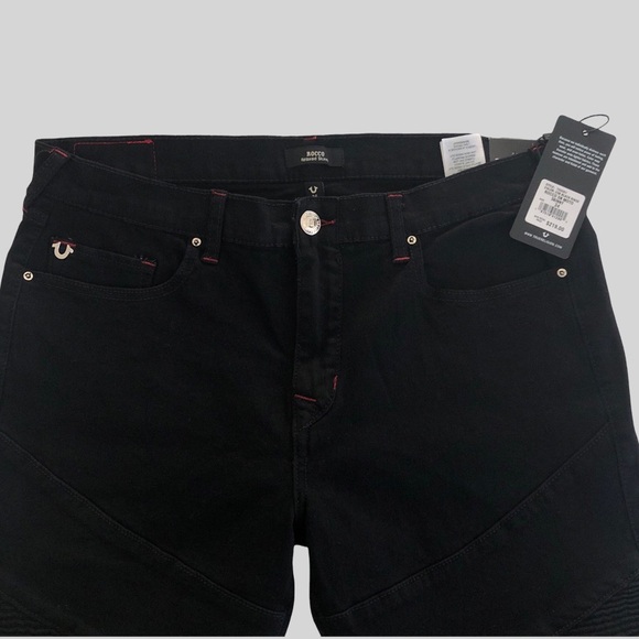 True Religion Rocco SN Moto Skinny Jean W30,W31,W34 / L32 Style: 700061 - Picture 5 of 16